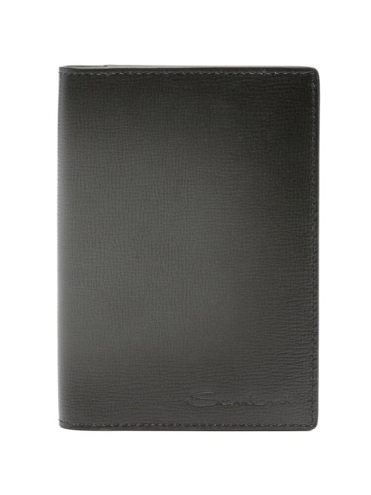 Santoni logo-debossed wallet - Grey Cover