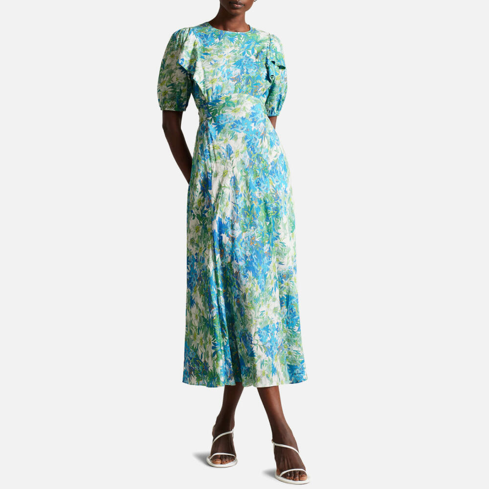 Ted Baker Nicciey Floral-Print Crepe Midi Dress Cover