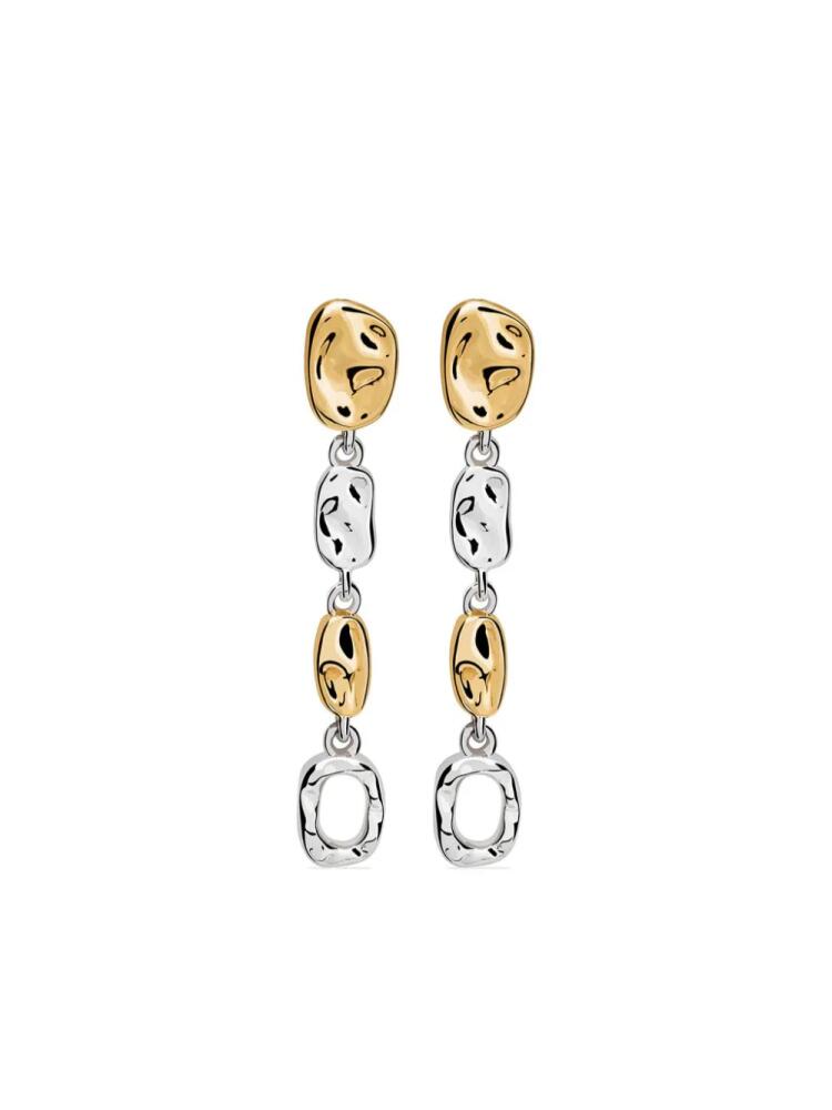 TANE México 1942 Caminos 23kt gold vermeil drop earrings - Silver Cover