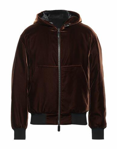 Giorgio Armani Man Jacket Cocoa Viscose, Cupro, Elastane, Wool, Polyamide Cover