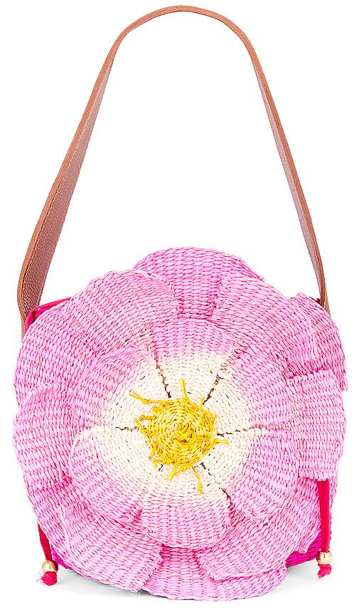 SENSI STUDIO Lotus Flower Mini Handbag in Fuchsia Cover