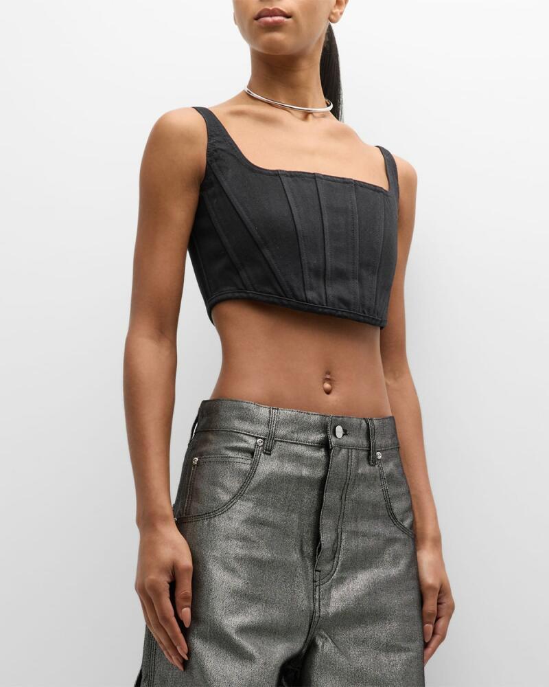 Marc Jacobs Sleeveless Crop Denim Bustier Cover