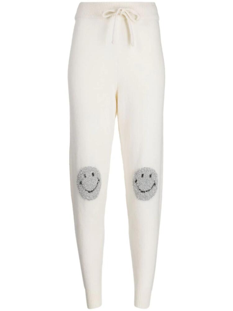 Joshua Sanders lurex-detail merino wool-blend trousers - White Cover