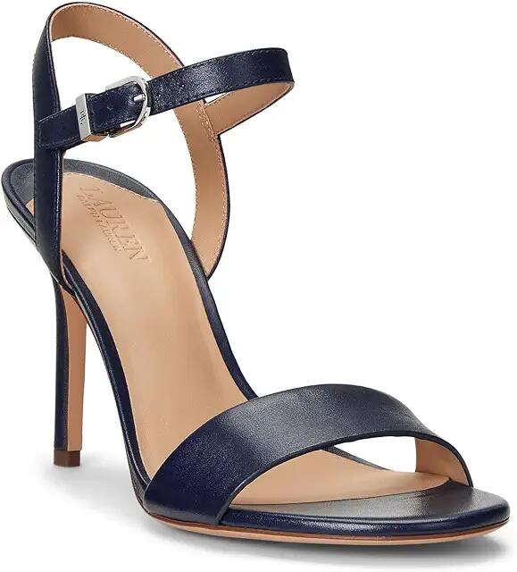 Lauren Ralph Lauren Gwen Sandals (Refined Navy) Women's Wedge Shoes Cover