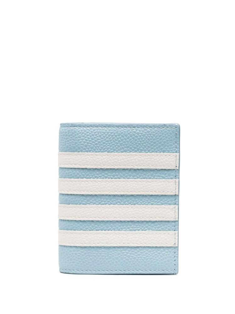 Thom Browne 4-Bar Stripe-appliqué cardholder - Blue Cover