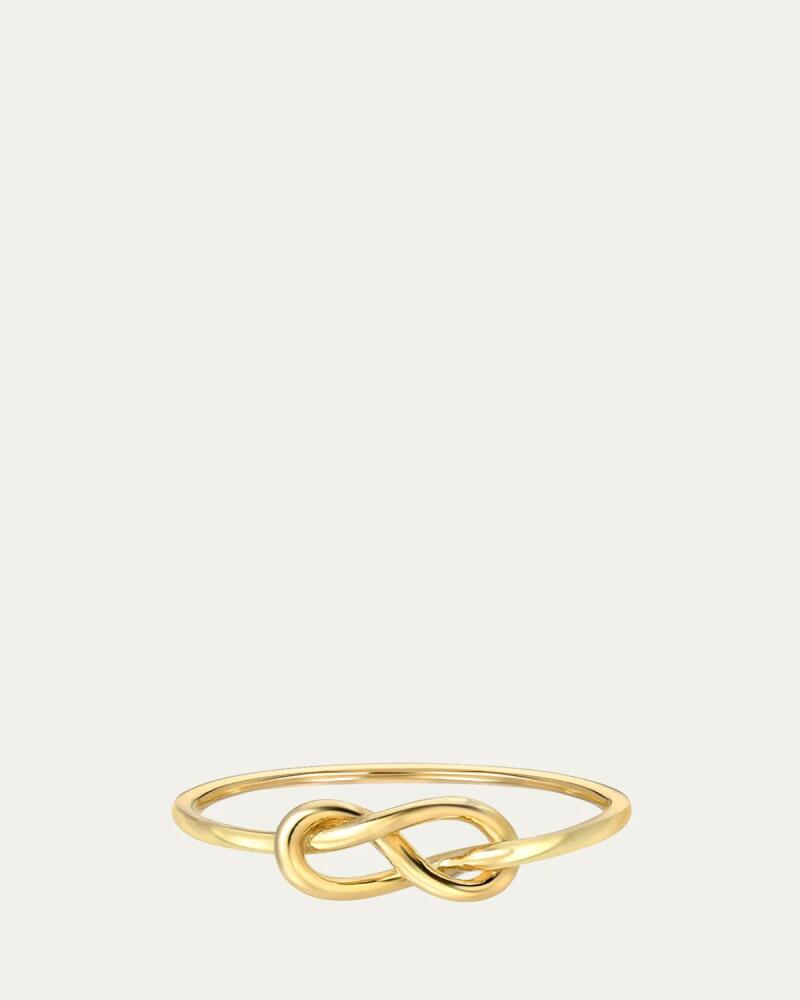 Zoe Lev Jewelry 14K Gold Knot Ring, Size 7 Cover