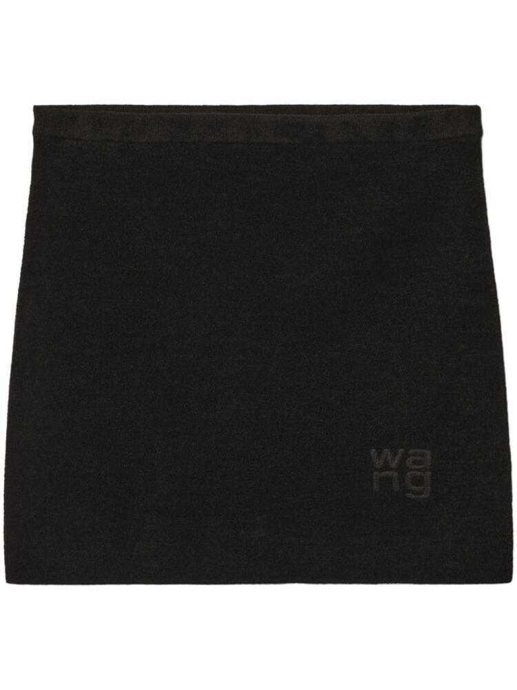 Alexander Wang logo-embossed mini skirt - Black Cover