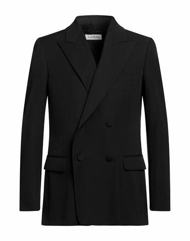 Lanvin Man Blazer Black Wool Cover