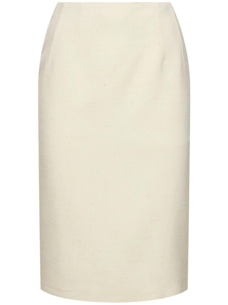 VERSACE Viscose & Silk Midi Skirt Cover