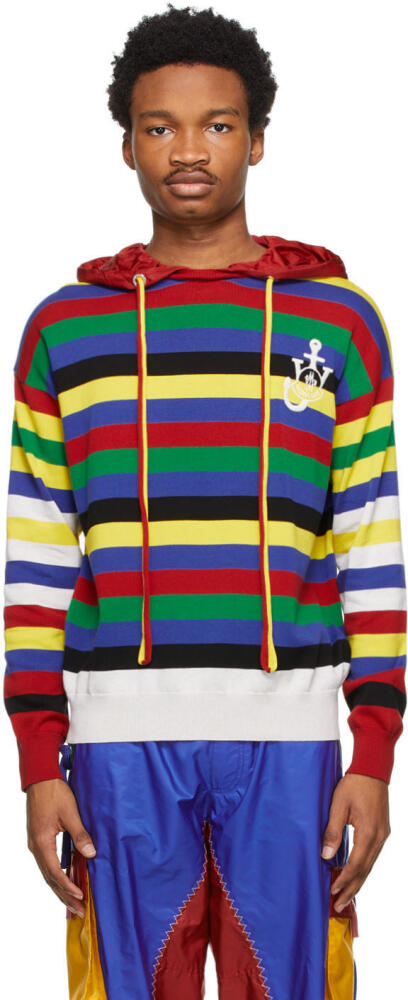 Moncler Genius 1 Moncler JW Anderson Multicolor Tricot Hoodie Cover