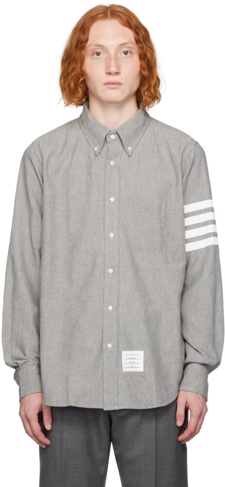 Thom Browne Gray 4-Bar Shirt Cover