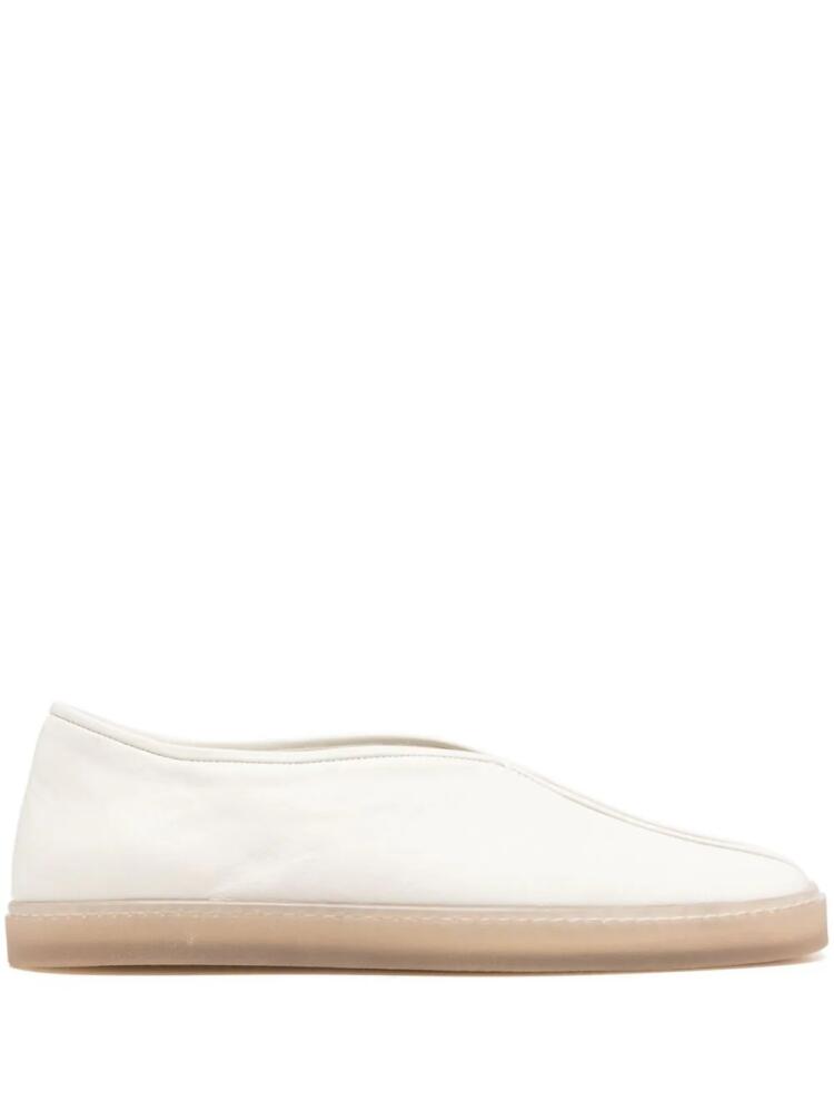 LEMAIRE Piped slip-on sneakers - Neutrals Cover