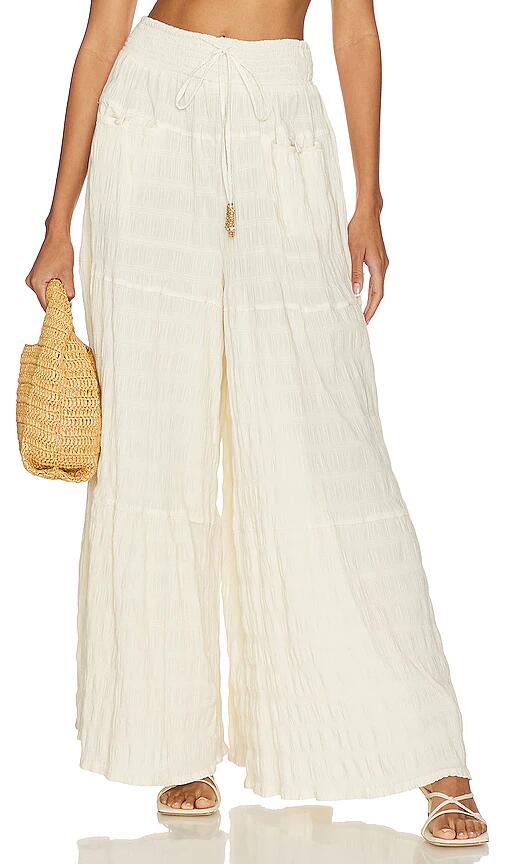 Free People In Paradise Wide Leg Pant in Cream Cover