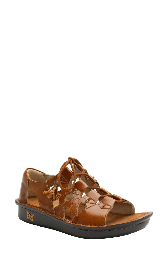 Alegria by PG Lite Valerie Wedge Sandal in Luggage Cover