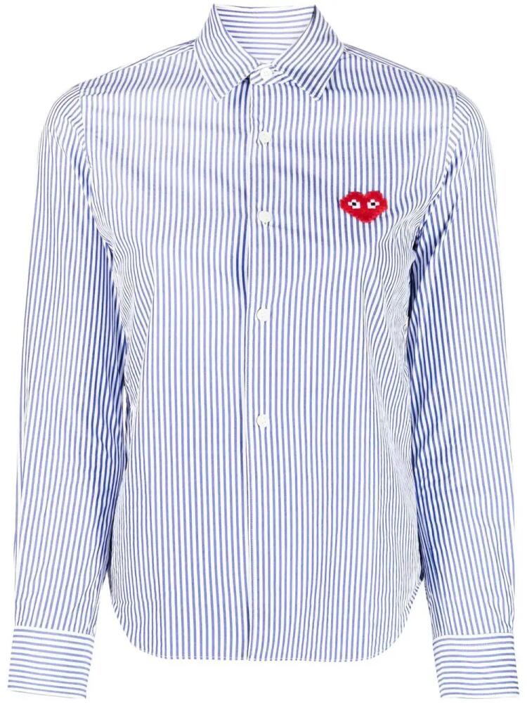 Comme Des Garçons Play signature heart-patch shirt - Blue Cover