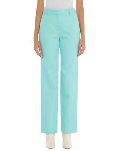 Victoria Beckham Woman Pants Turquoise Cotton Cover