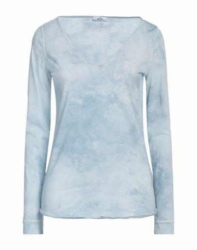 Mason's Woman T-shirt Sky blue Cotton Cover