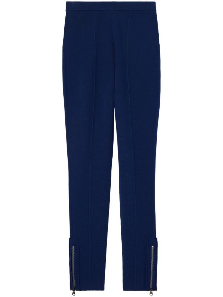 St. John zip-detail skinny trousers - Blue Cover