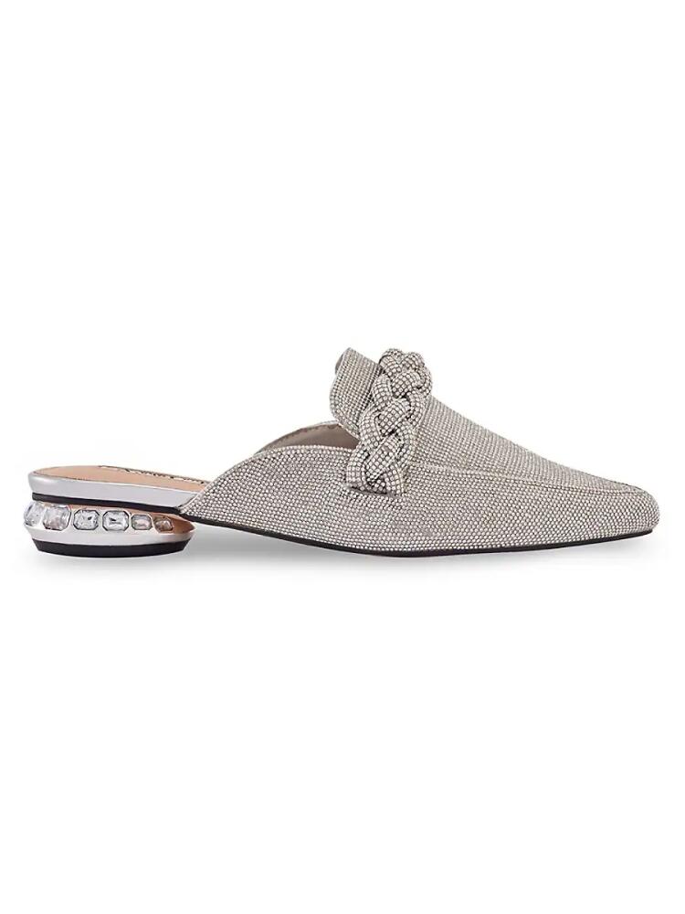 Lady Couture Women's Monaco Embellished Mules - Silver Cover