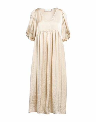 Katia Giannini Woman Midi dress Sand Polyester Cover