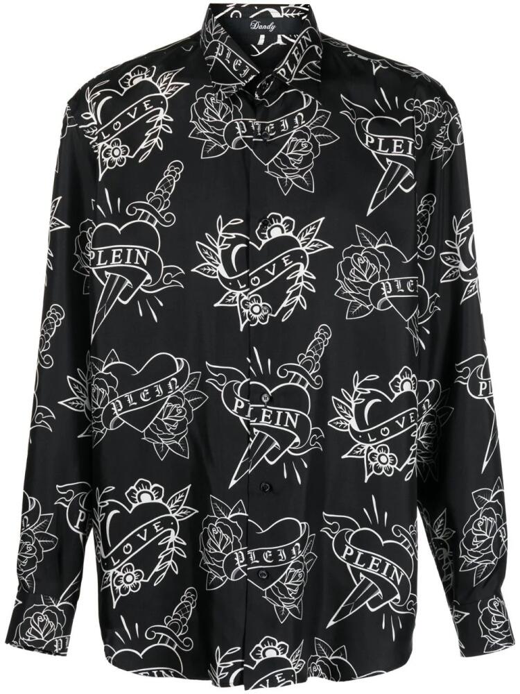 Philipp Plein logo-print shirt - Black Cover