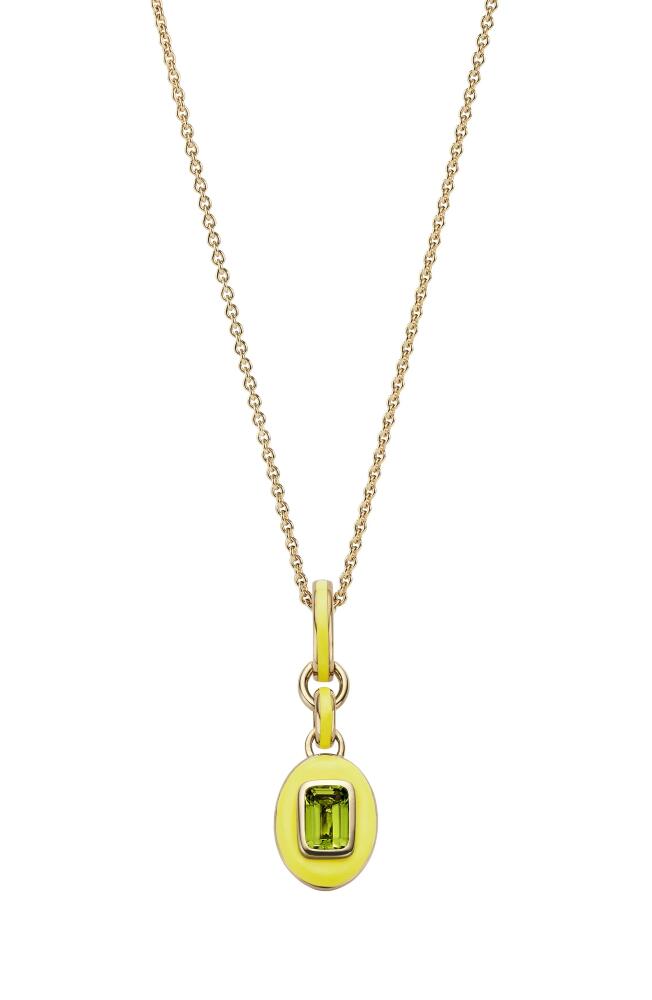 Cast The Stone Charm Necklace in Peridot Cover