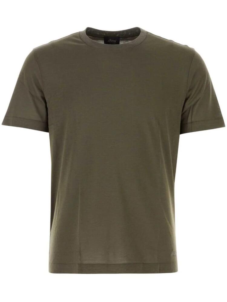 Brioni crew-neck short-sleeve T-shirt - Green Cover