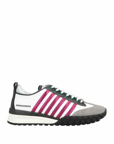 Dsquared2 Woman Sneakers Grey Calfskin, Goat skin Cover