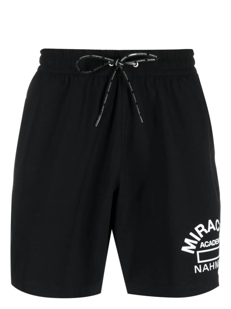 Nahmias logo-print swim shorts - Black Cover