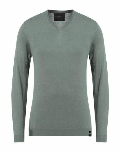 John Richmond Man Sweater Dark green Viscose, Nylon Cover