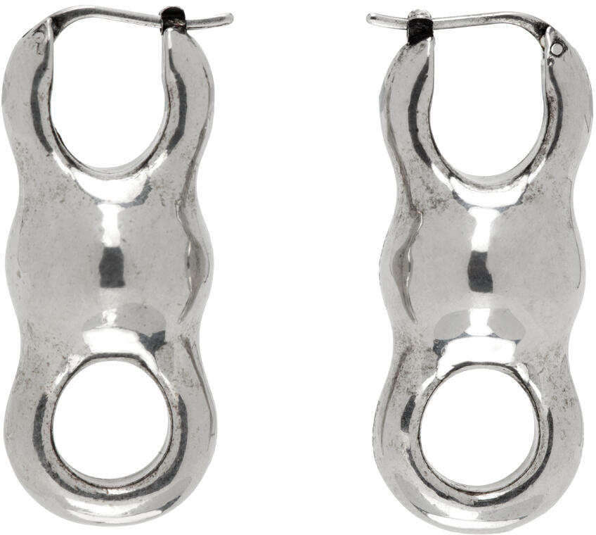 Acne Studios Silver Chain Earrings Cover