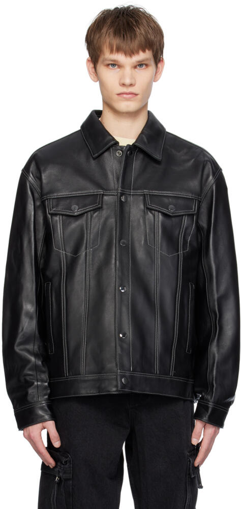 Axel Arigato Black Kai Leather Jacket Cover