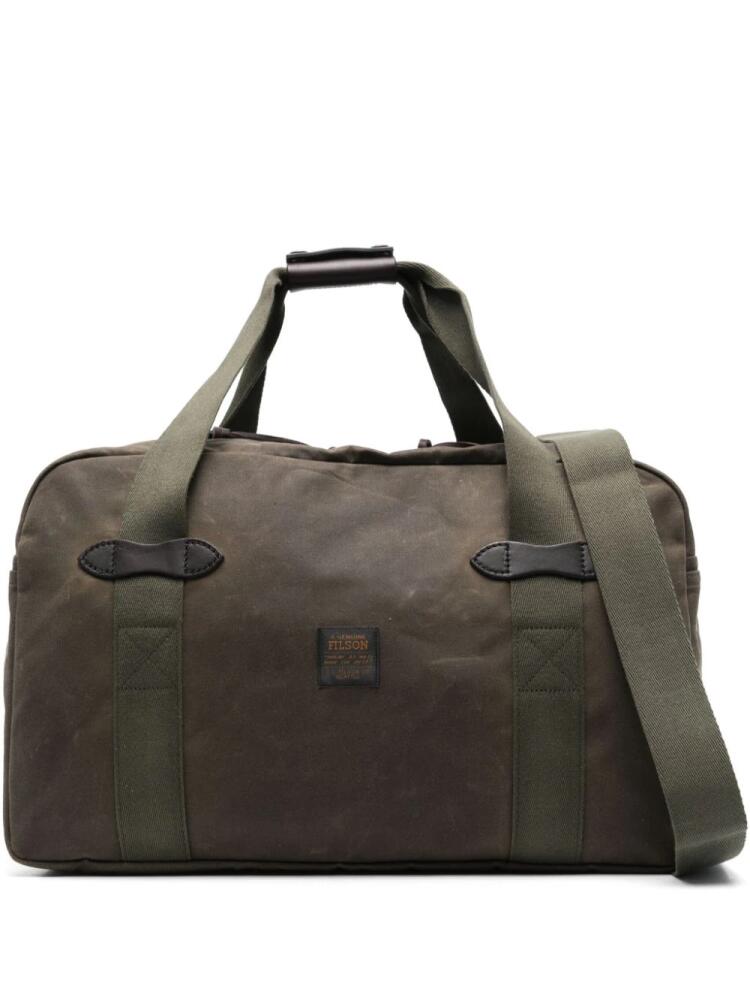 Filson distressed-finish cotton holdall - Green Cover