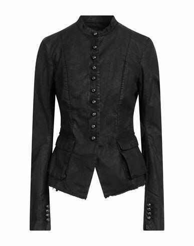 Masnada Woman Blazer Black Cotton, Elastane Cover