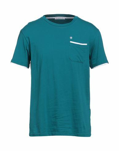 Manuel Ritz Man T-shirt Deep jade Cotton Cover