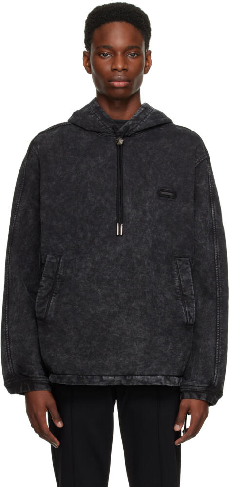 Solid Homme Black Washed Hoodie Cover