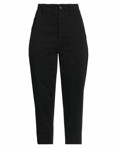 Virna Drò Woman Pants Black Cotton, Elastane Cover