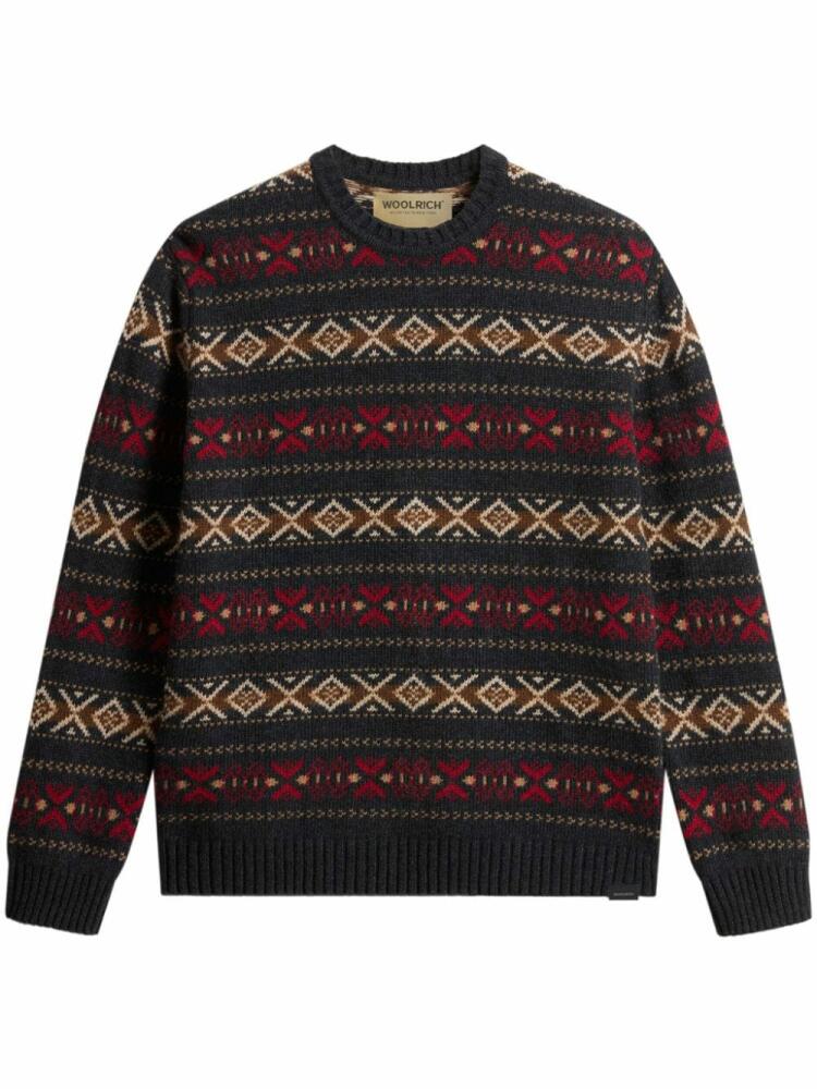 Woolrich Fair Isle knitted sweater - Brown Cover