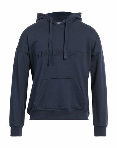 Hinnominate Man Sweatshirt Navy blue Cotton, Elastane Cover