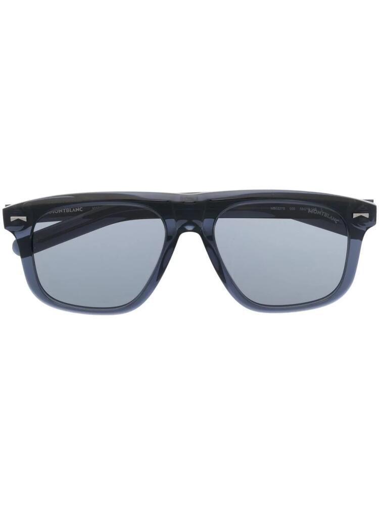 Montblanc square-frame sunglasses - Blue Cover