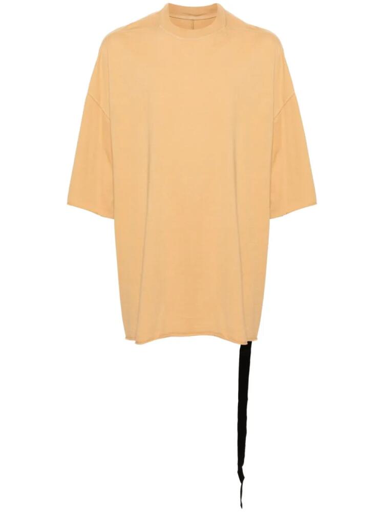 Rick Owens DRKSHDW drop-shoulder organic cotton T-shirt - Yellow Cover