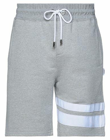 Gcds Man Shorts & Bermuda Shorts Light grey Cotton Cover