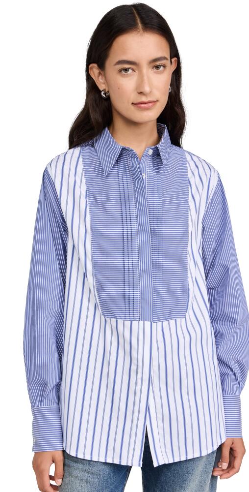 Solid & Striped The Laly Blouse Mixed Stripe White Cover