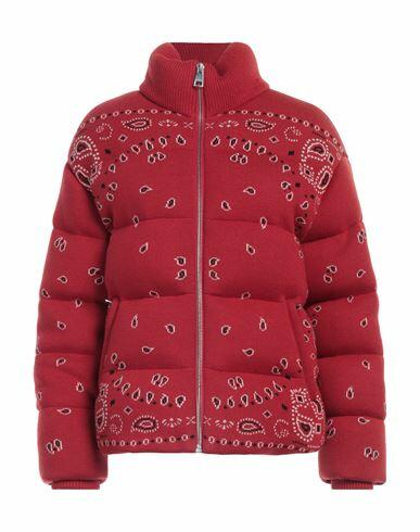 Alanui Woman Puffer Red Virgin Wool Cover