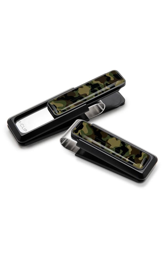 M-Clip Money Clip in Black/Camo Cover