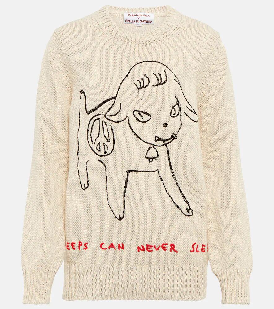 Stella McCartney x Yoshitomo Nara embroidered cotton sweatshirt Cover