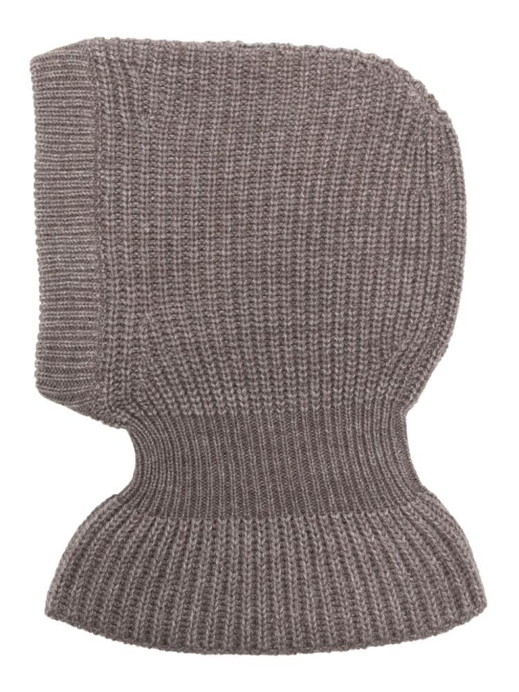 LEMAIRE round-neck ribbed balaclava - Grey Cover