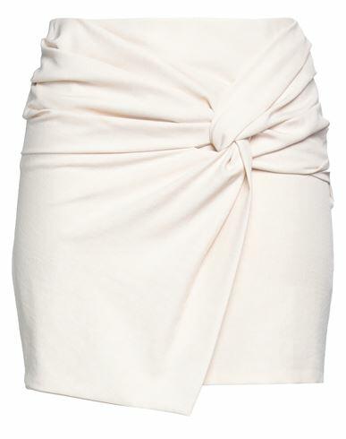 Soallure Woman Mini skirt Ivory Polyester Cover