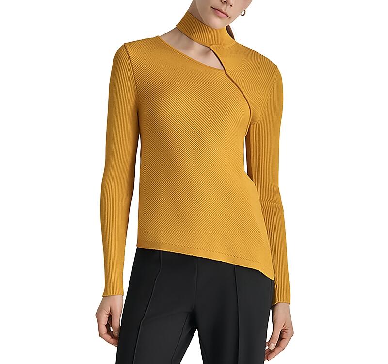 Dkny Asymmetrical Cutout Sweater Cover