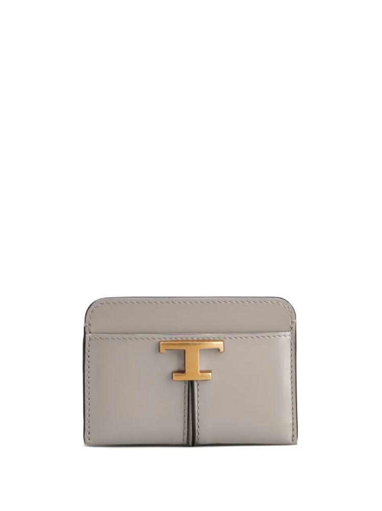 Tod's Compact T mini wallet - Grey Cover